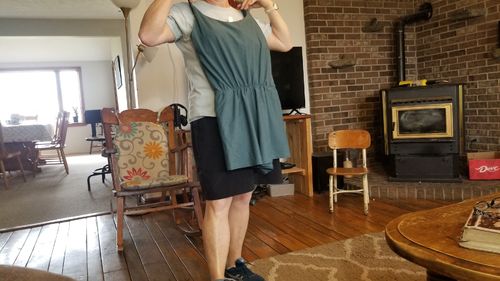 Customer photo review of rue swim romper