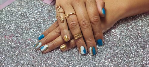 Customer photo review of Efecto Espejo Dorado #3 Fantasy Nails