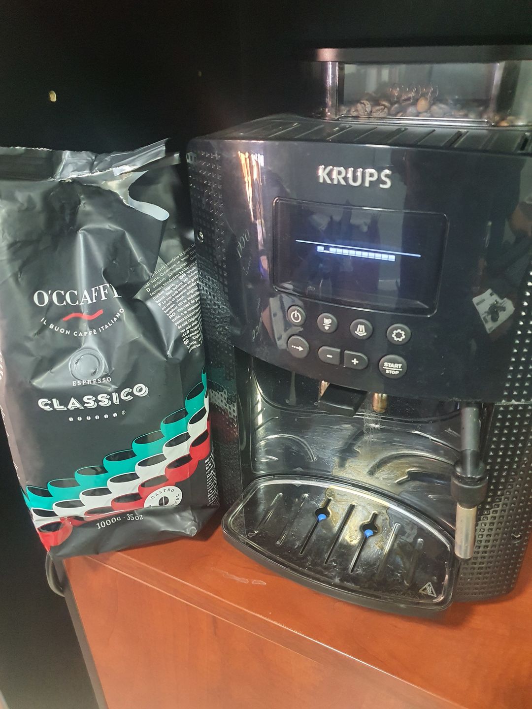 Customer photo review of Occaffe Grano Espresso Classico Professional 1kg