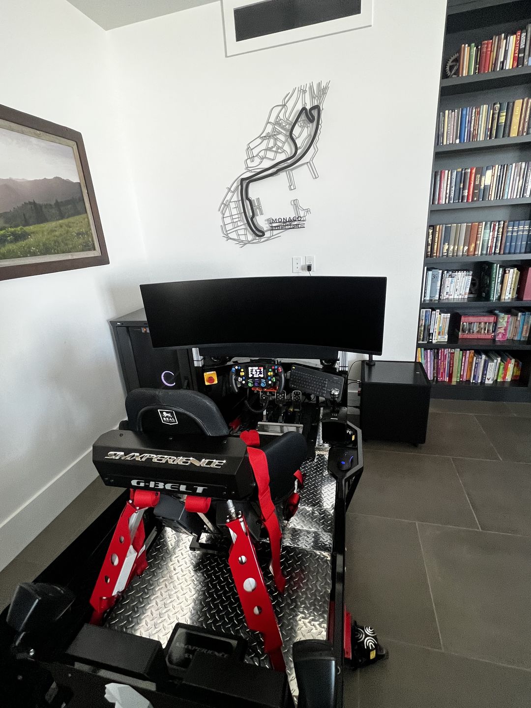 Customer photo review of Circuit de Monaco Metal Wall Art