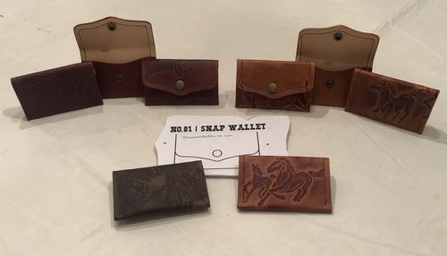 Customer photo review of No.81 | Leather Snap Wallet (Digital Pattern)