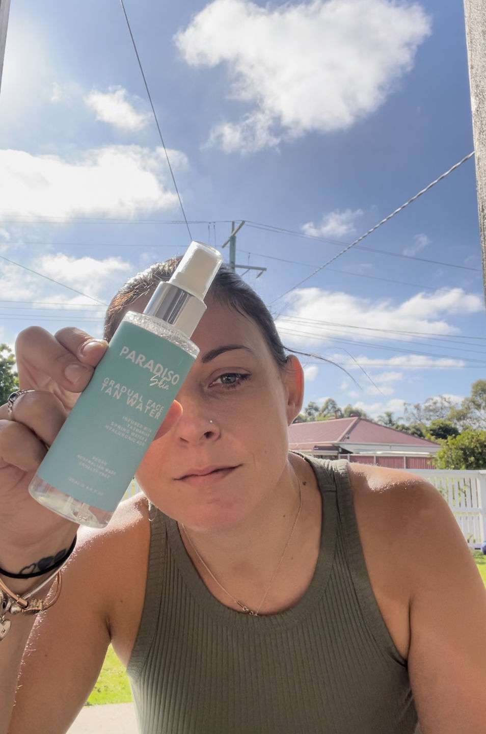 Customer photo review of GRADUAL FACE TAN WATER