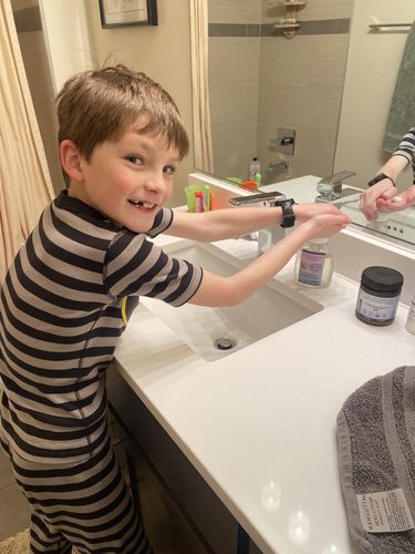 Customer photo review of Foaming Hand Soap & Body Wash