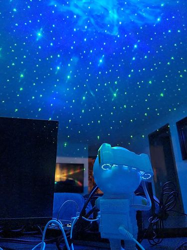 Customer photo review of Astronaut Galaxy Projector