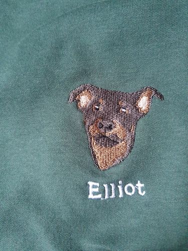 Customer photo review of Custom Embroidered Pet Crewneck Sweatshirt