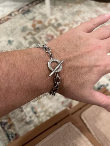 Customer photo review of Toggle Milan Bracelet (Silver)