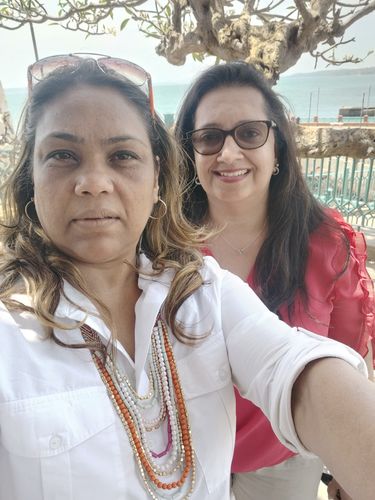 Customer photo review of Rubans Voguish Multicolour Beaded Necklace With Layered Design