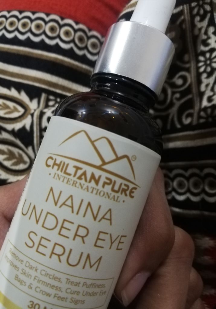 Customer photo review of Naina Under Eye Serum – For Firm Delicate Skin, Support firm refreshed look – Reduce fine lines, Dark circles & Puffiness (100% result)