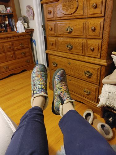 Customer photo review of Colorful Geo Winter Sneakers