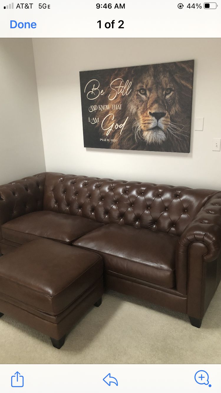 Customer photo review of Lion of Judah, Be still and know that I am God wall art canvas