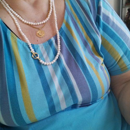 Customer photo review of Collier perle d'eau douce