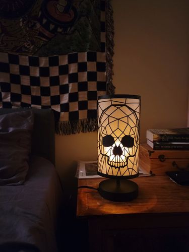 Customer photo review of Just Love Skulls Lamp