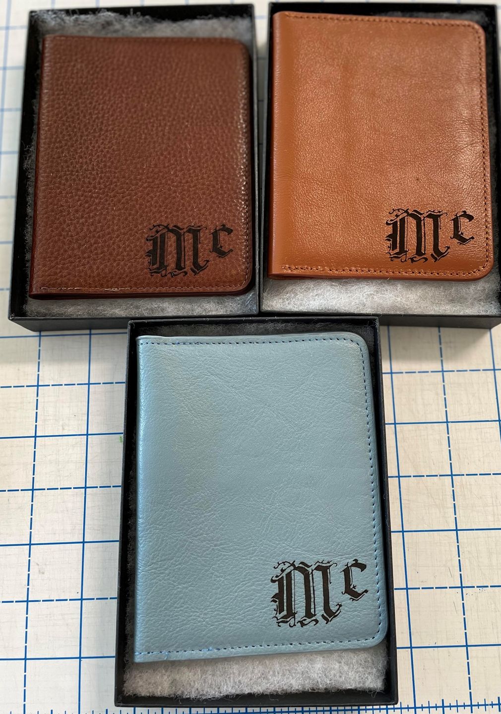 Customer photo review of Personalized Leather Passport Holder
