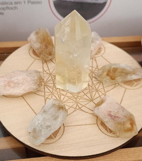 Customer photo review of Citrine Wealth & Abundance 9-Crystal Set