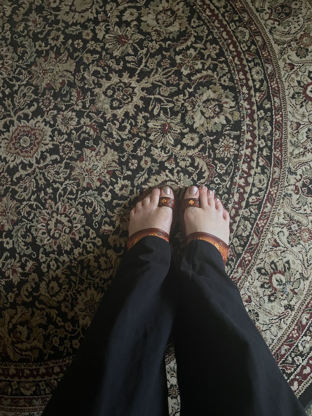 Customer photo review of Boho Flower Power Sandals