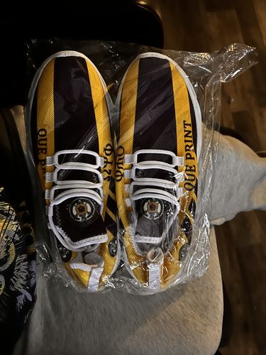 Customer photo review of Fraternity Footwear - Personalized Omega Psi Phi Stripe Style Clunky Sneakers