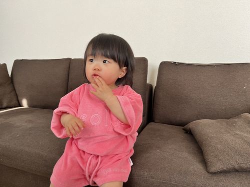 Customer photo review of Terry Towel Set - Pink