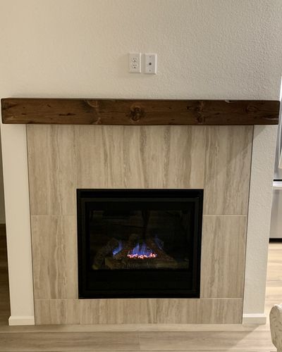 Customer photo review of Rustic Mantels