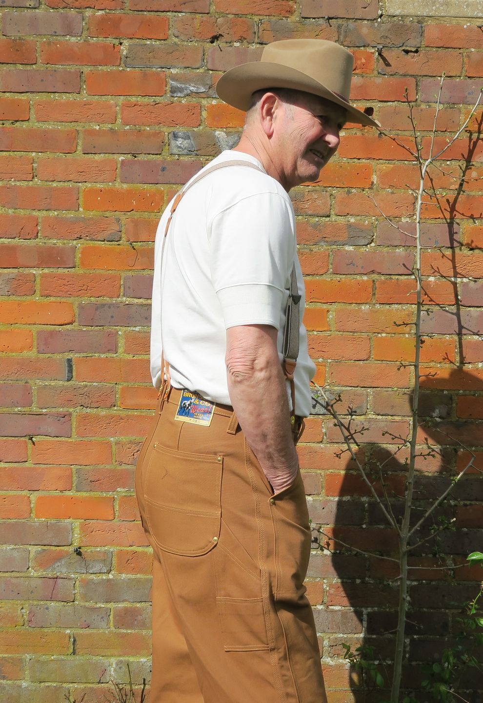 Customer photo review of Heavy Duty Canvas Double Knee Pants