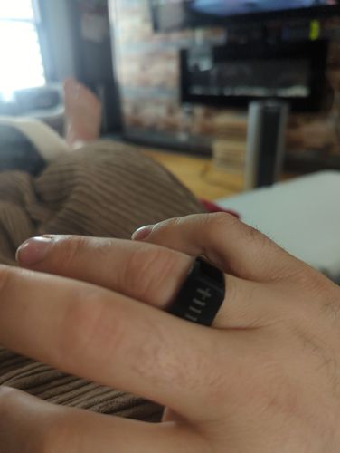 Customer photo review of Matte & Shiny Signet Ring
