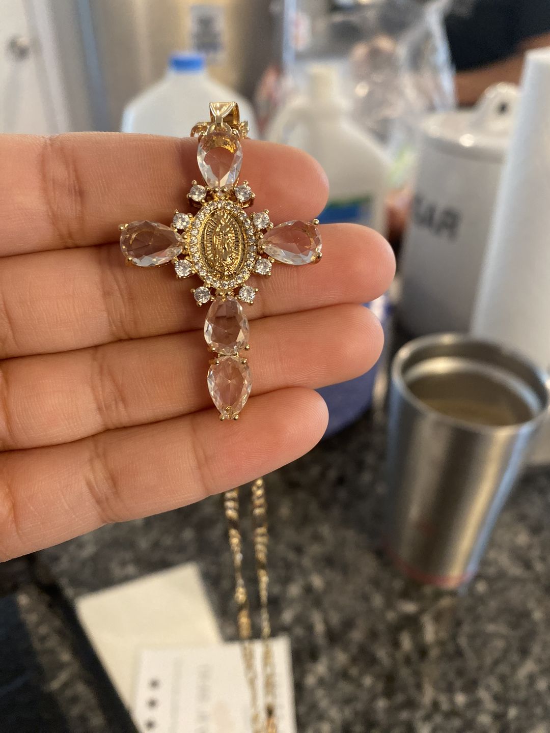 Customer photo review of Virgen Mary Cross