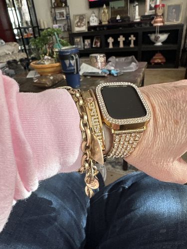 Customer photo review of PERSONALIZED CHARM BANGLE