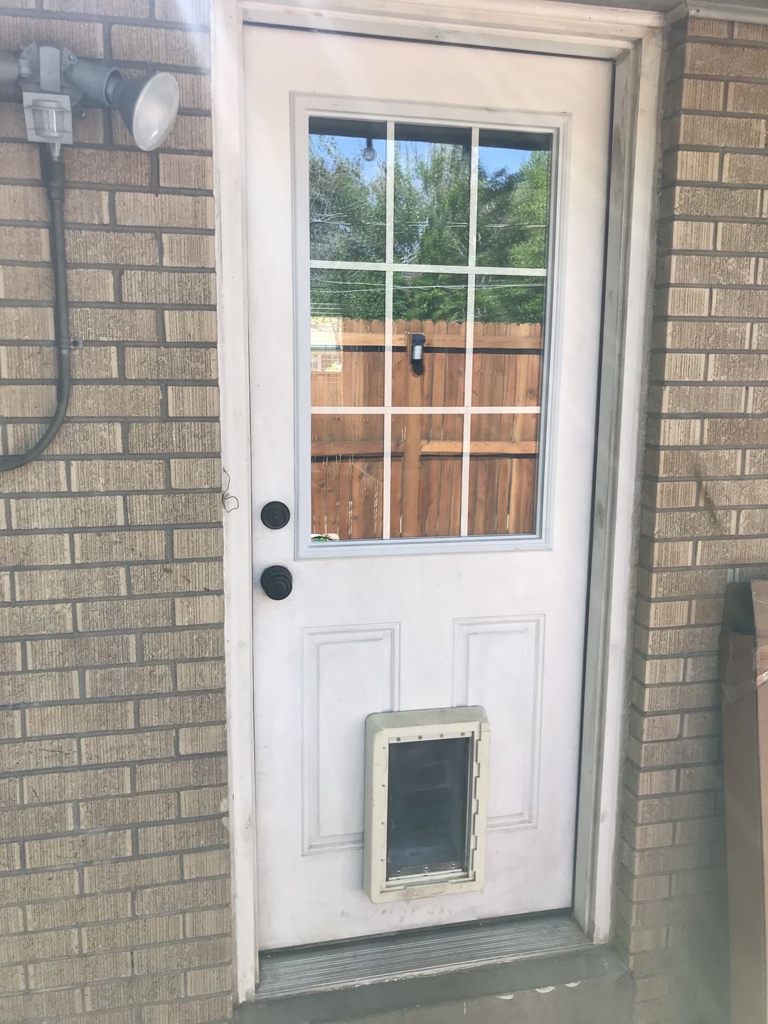 Customer photo review of Grills Between Glass 9 Lite Glass and Frame Kit (Half Lite 22" x 36" Glass Size)