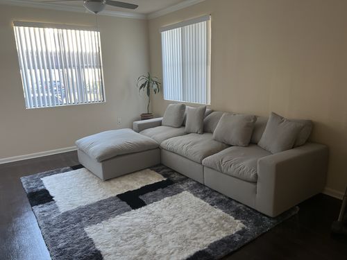Customer photo review of COZY COLLECTION PLUSH MODULAR 4 PIECE SECTIONAL