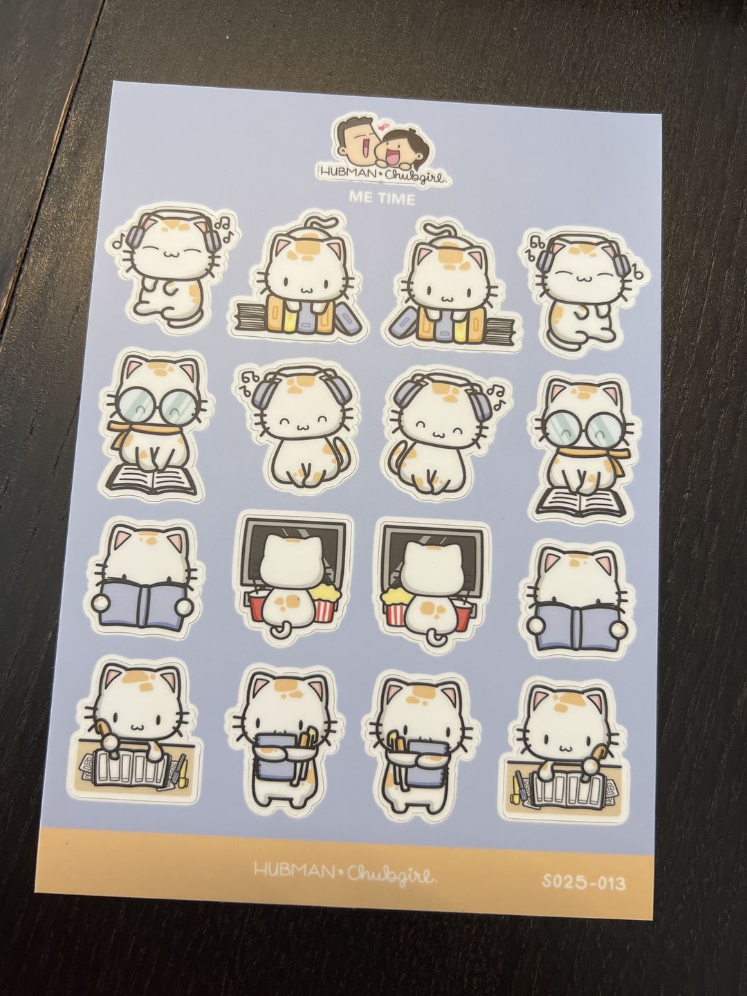 Customer photo review of Sticker Sheet - Me Time