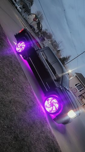 Customer photo review of Premium RGB+W Wheel Lights