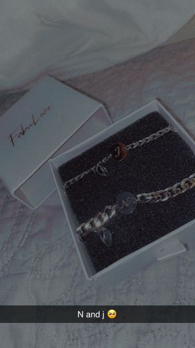 Customer photo review of Magnetic Love Letter Bracelet Set