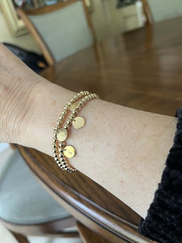 Customer photo review of mini old english initial coin