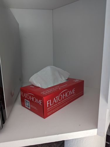 Customer photo review of Soft 130 count, 2 Ply Tree Free Facial Tissues  - 9 Pack