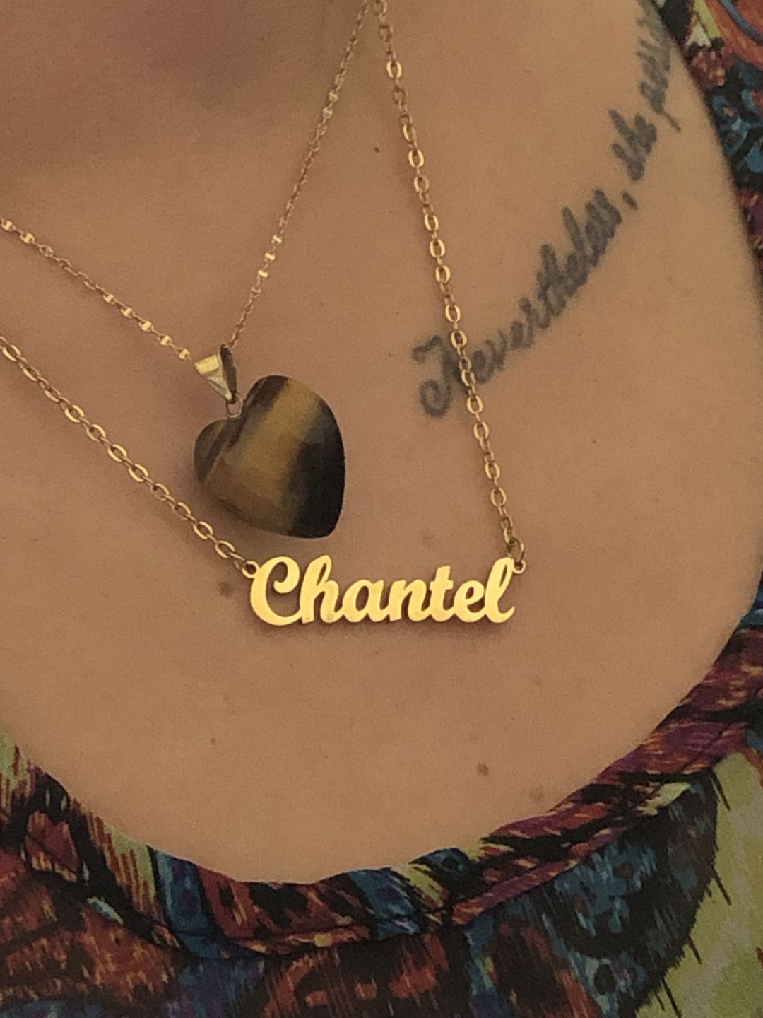 Customer photo review of Personalized Original Name Necklace