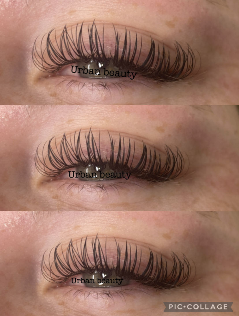 Customer photo review of 0.15 Flat Split Tip Cashmere Eyelash Extensions (16 lines)