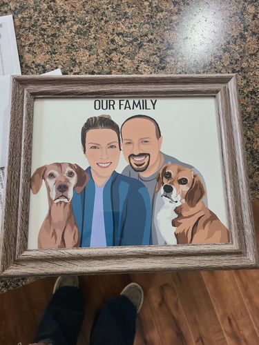 Customer photo review of Custom Fur-mily Portrait