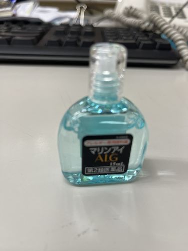 Customer photo review of 【第2類醫藥品】佐賀製薬マリンアイＡＬＧ 花粉過敏抗炎眼藥水 15ml