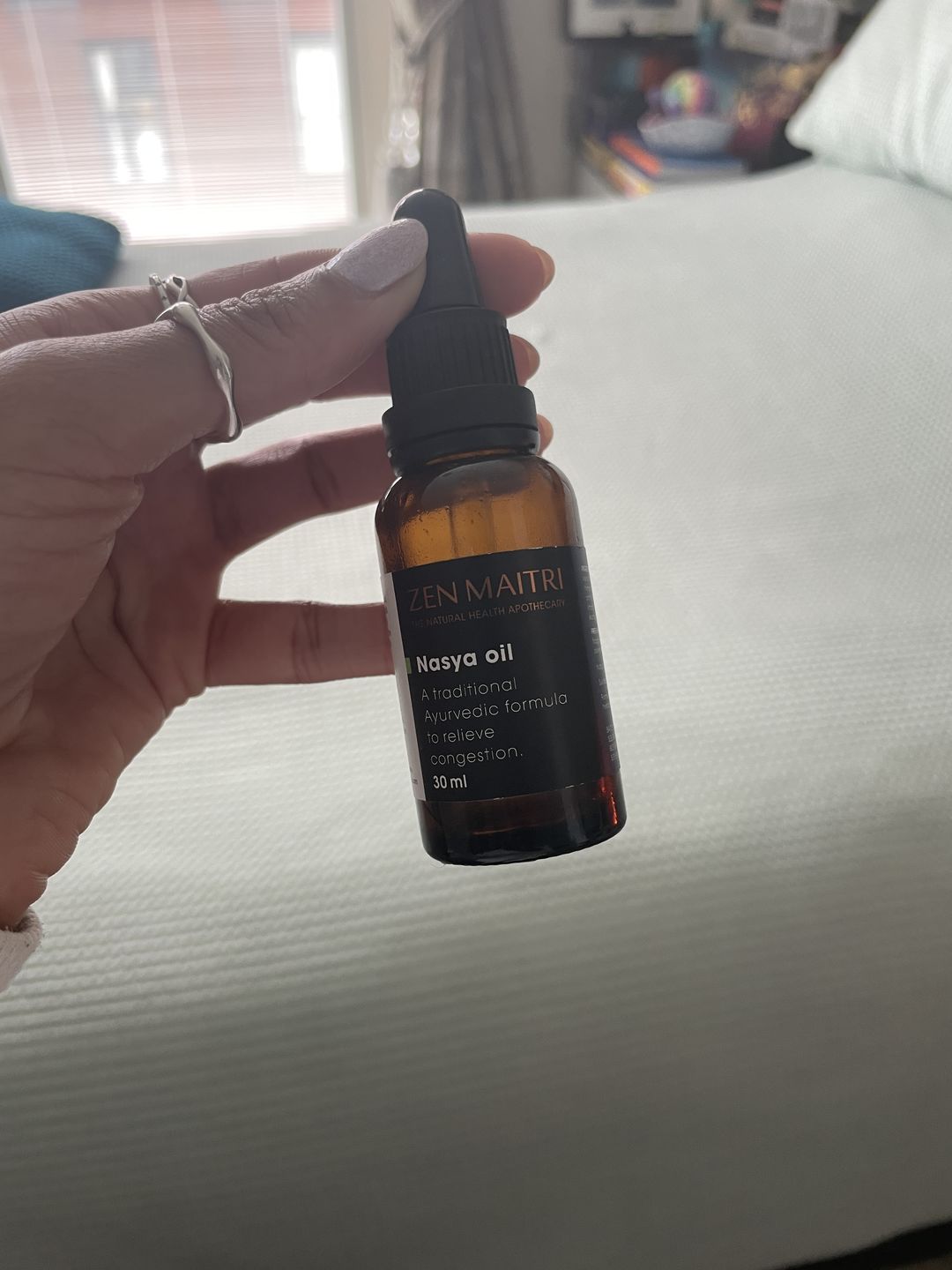 Customer photo review of Nasya Oil for Sinus Relief (30ml)