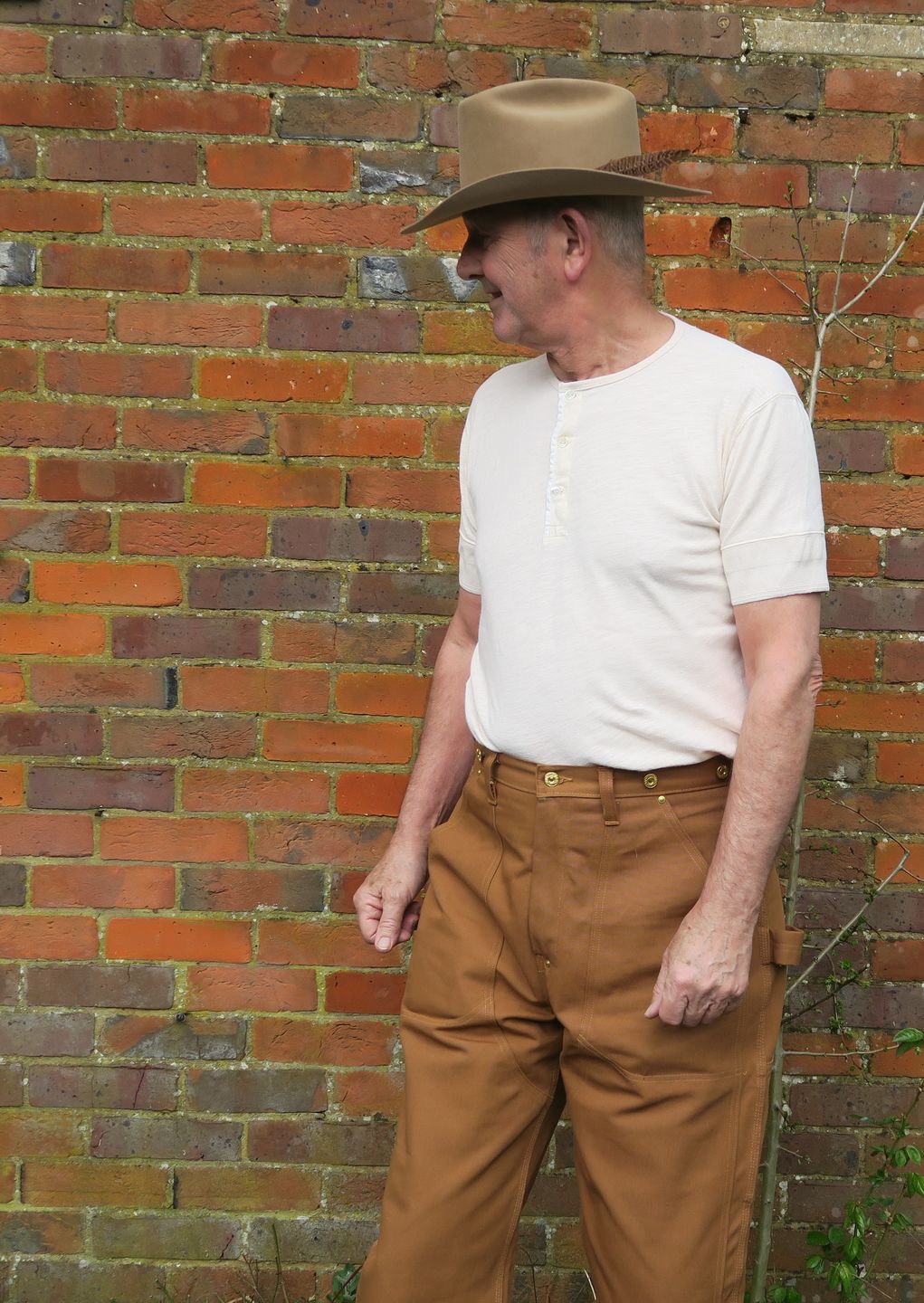 Customer photo review of 1890s Slub Cotton Henley T-Shirt