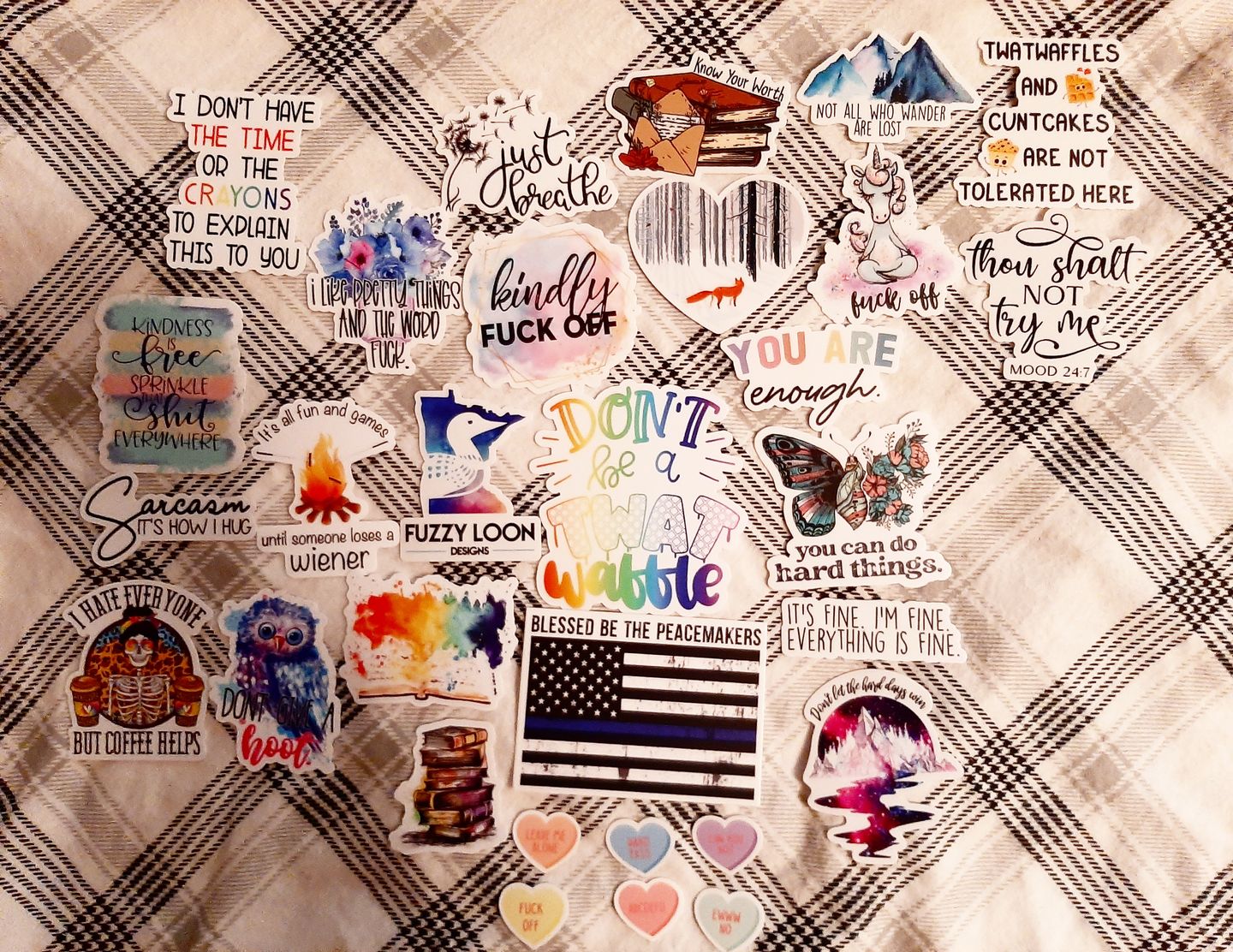 Customer photo review of I Don't Have the Time or the Crayons Sticker