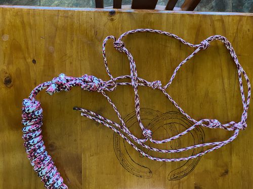 Customer photo review of Appaloosa - Pink-White-Aqua halter - 6mm