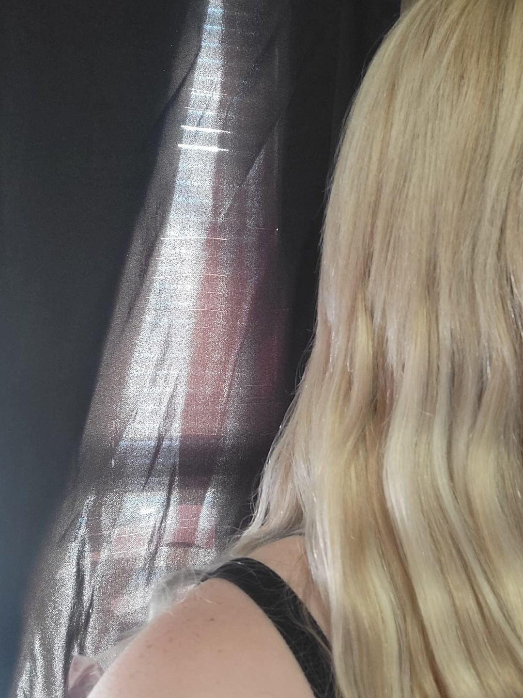 Customer photo review of Hand Tied Weft Hair Extensions Virgin Hair with Pink Blonde Highlights #18/613