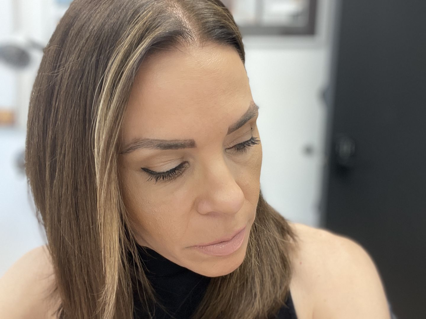 Customer photo review of Black Magic Marker Liquid Eyeliner
