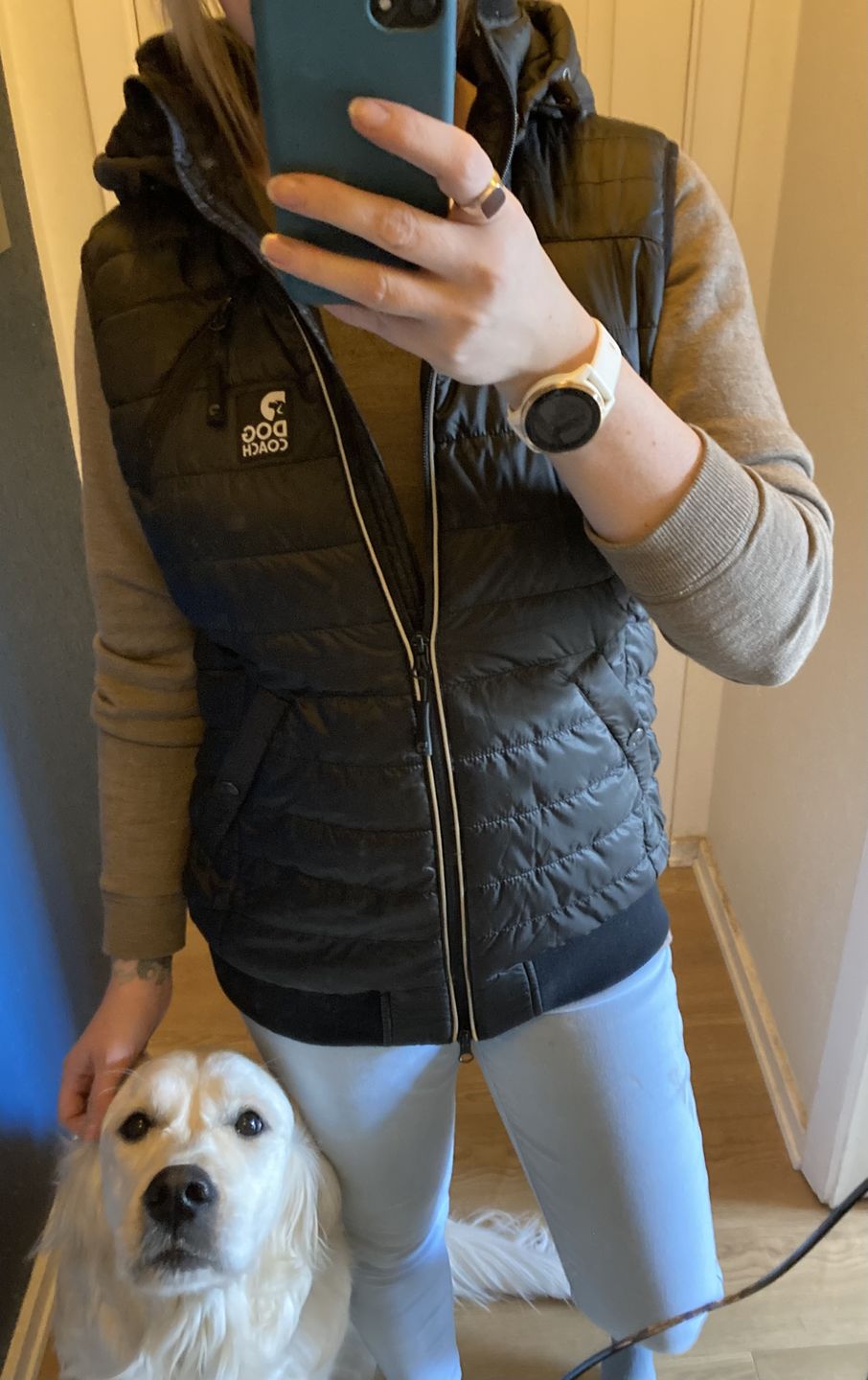 Customer photo review of Vatteret Hundeluftervest | Sort | Obelix