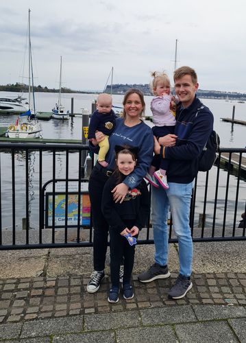 Customer photo review of Heart On My Sleeve Personalised Shoreline Sweatshirt