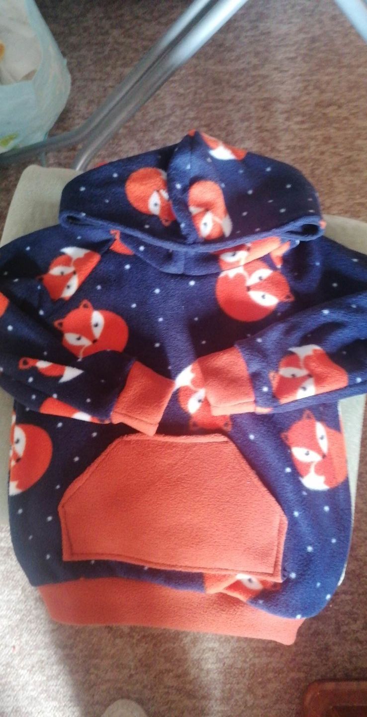 Customer photo review of Sleeping Foxes Anti Pill Polar Fleece Fabric