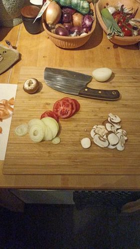 Customer photo review of Handgeschmiedetes Kochmesser - Ergonomic