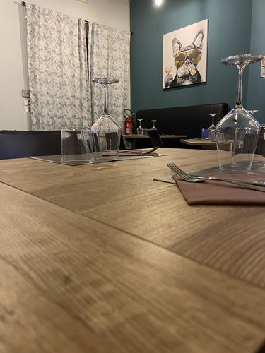 Customer photo review of Modern Dog 90x90cm / Stampa Intelaiata - Pronta da appendere