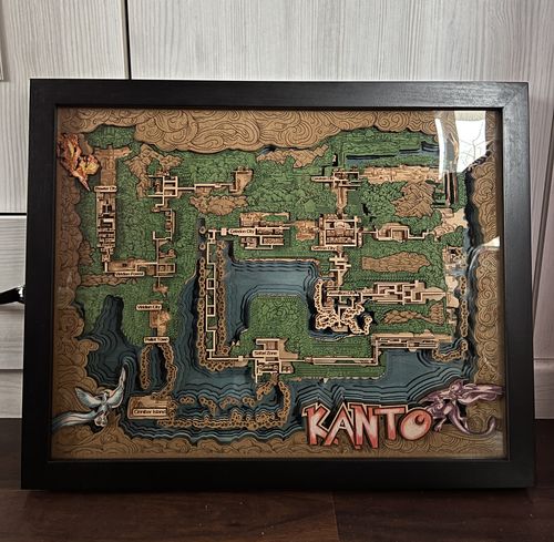 Customer photo review of KANTO 3D WOOD MAP