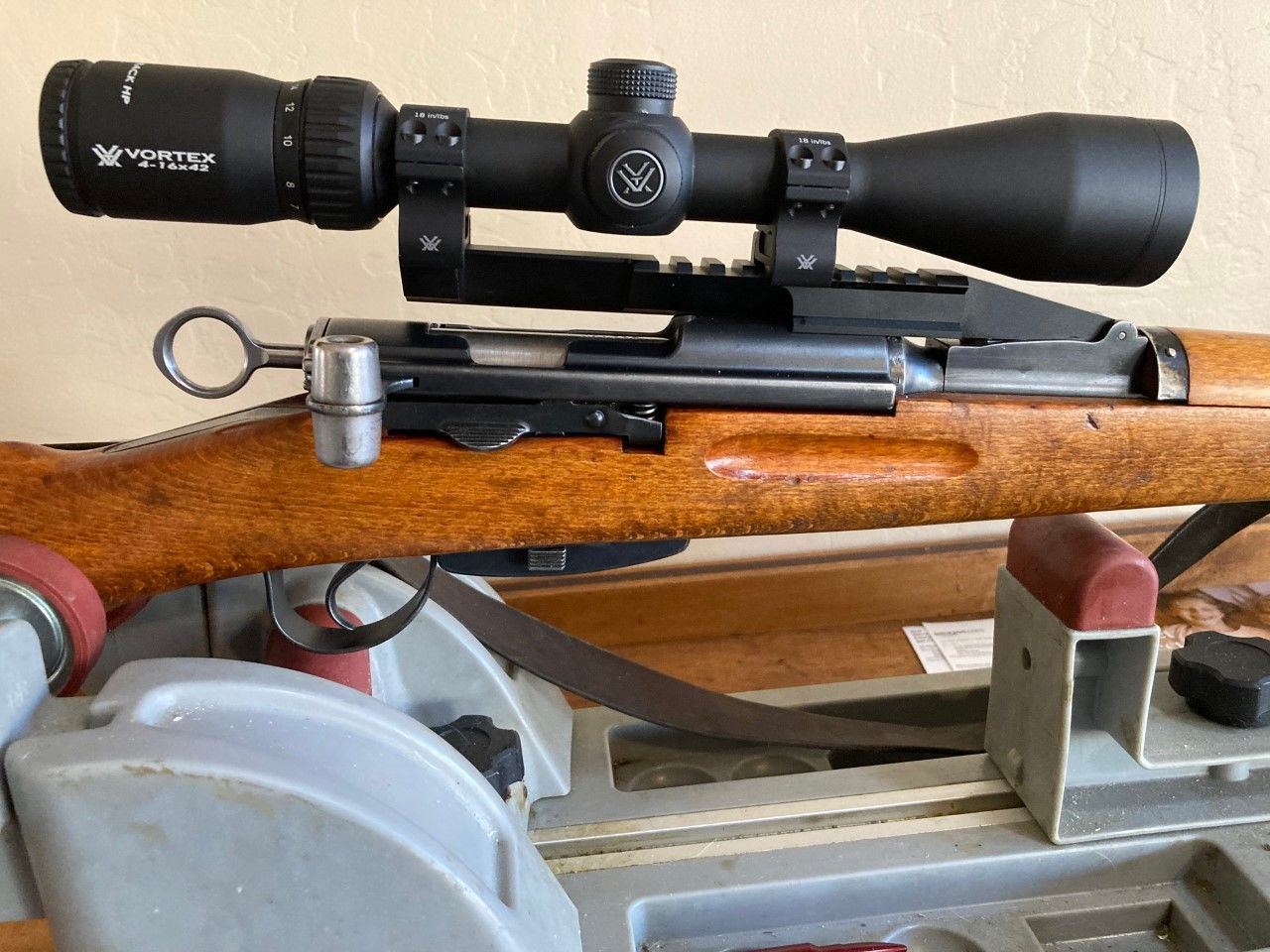 Customer photo review of Swiss K31 NDT (No Drill-Tap) Scope Mount Low Profile with Picatinny Rail Gen 4